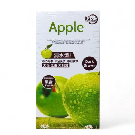 apple hair color dark brown