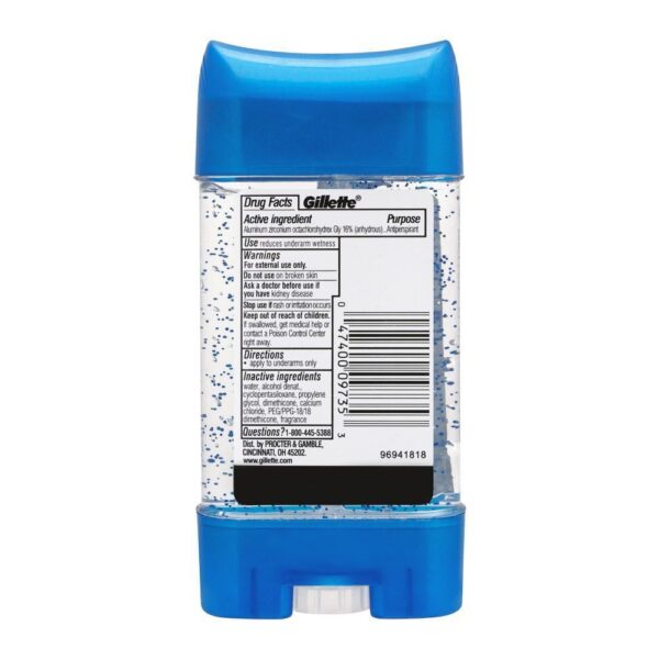 Gillette Endurance Arctic Ice Antiperspirant Clear Gel for Men - Image 2