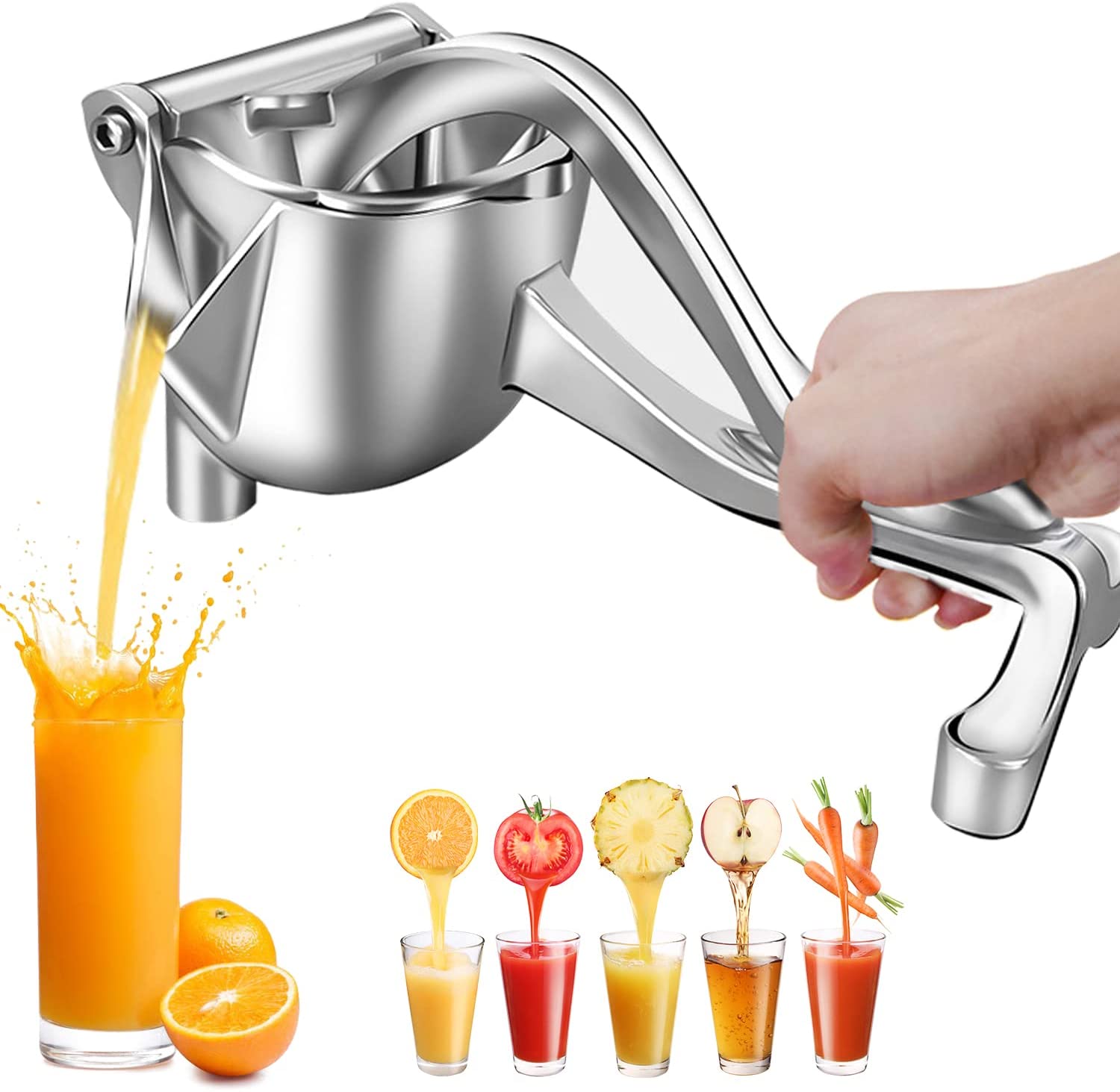 Kitchen Vegetable Tools Handheld Fruit Juice Extractor Hand Press