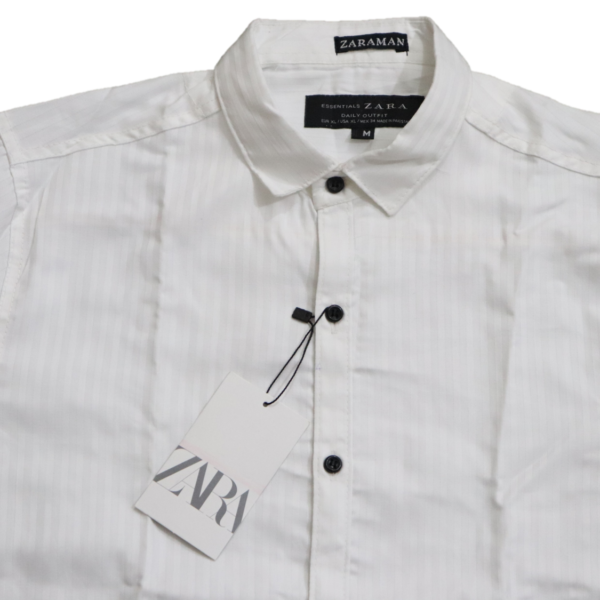 Men Shirts| White Color Texture Shirt ZS-01