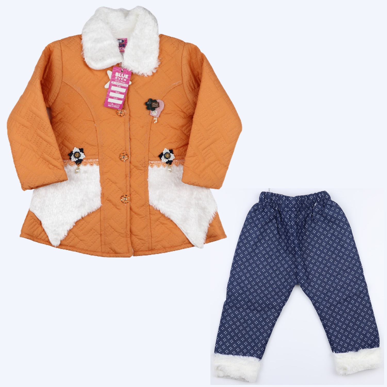 Velvet Padded Cotton-Padded Jacket For Children  Kids winter outfits, Kids  winter jackets, Girls denim jacket
