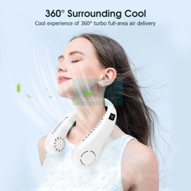 Portable Bladeless Air Cooling Neck Fan