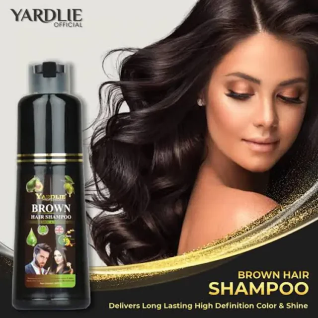 Yardlie | Professional | Dark Brown | Hair Color Shampoo | 200Ml
