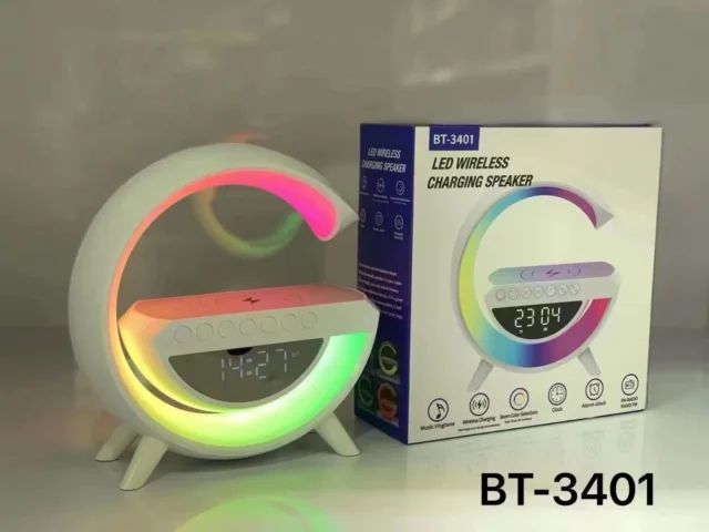 LED | RGB | Seven | Colour | Wireless | Charging | Speaker | Model | BT-3401