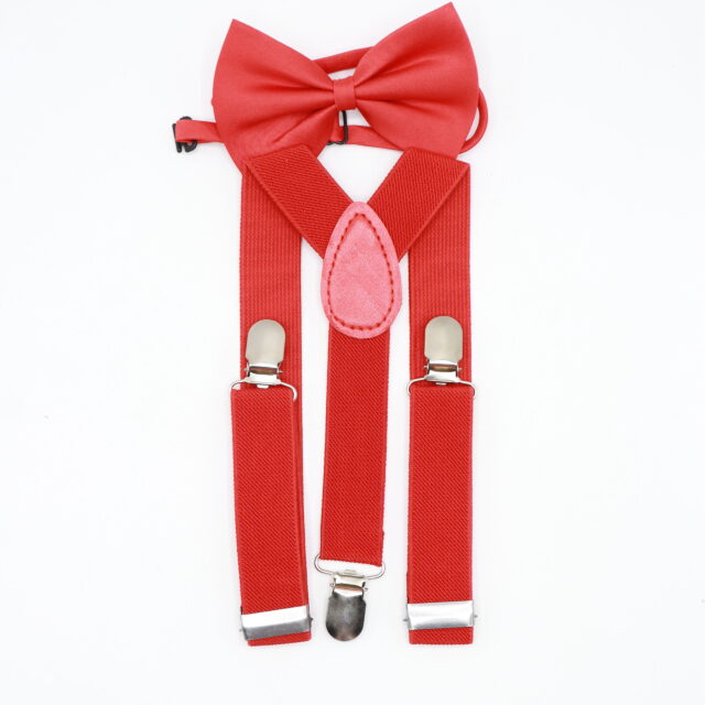 Adjustable | Suspenders | For | Mens | With | Bow Tie | Set