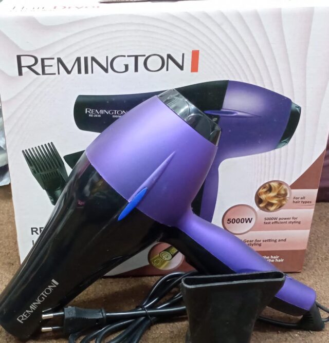  2 In 1 REMINGTON Professional Hair Dryer Model RE-2036